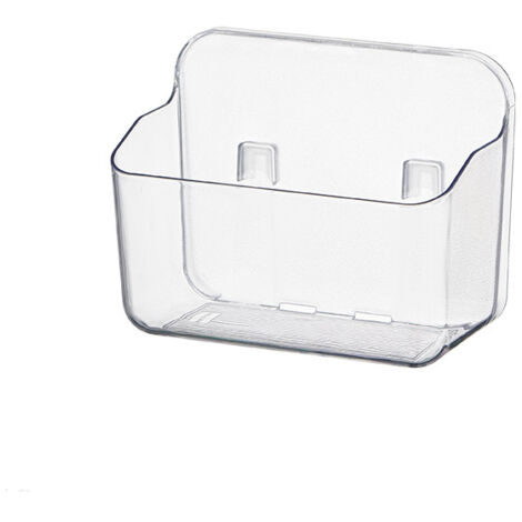 Lntyq 1 Packung, Duschablage zur Wandmontage, kein Bohren, transparenter Saugnapf, Seife, Shampoo, Zahnbürste, Make-up-Organizer für Badezimmer und Küche, bester Organizer