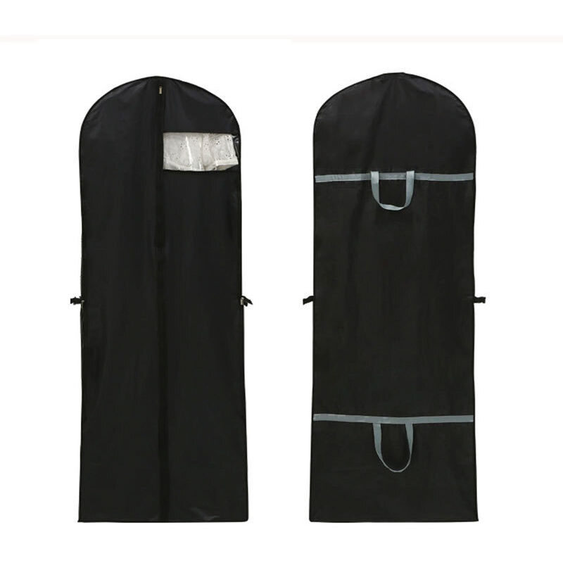 Lntyq 1 Pièces Housse Robe Longue, 180×60 cm Housse Robe de Mariée, Housses Vetement Protection Anti Poussière, Housse pour Vetement avec Poignée,