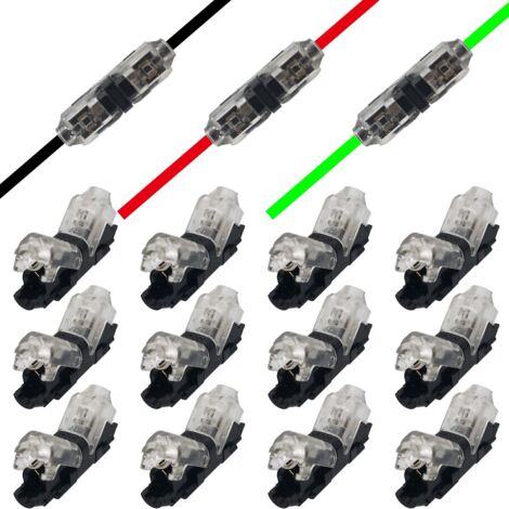 Lntyq 1-poliger Kabelstecker, Kabel-Breakout-Stecker, einfache und schnelle Verkabelungsinstallation, dünner Draht-Breakout-Kabelanschluss [12 Stück]
