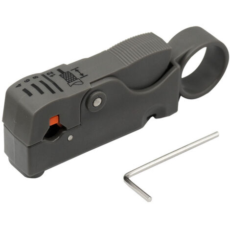 Lntyq 1-teiliges rotierendes Koaxialkabel-Abisolierwerkzeug. Koaxialkabel-Abisolierwerkzeug für RG6, RG59/62 und RG58