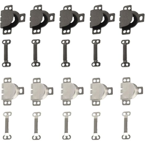 Lntyq 10 Paar unsichtbare Hosenhaken, Nähhaken, Overall-Verschlüsse, Hosenhaken, Nähzubehör können zum Reparieren von Hosen und zum Fixieren von Kleidung verwendet werden