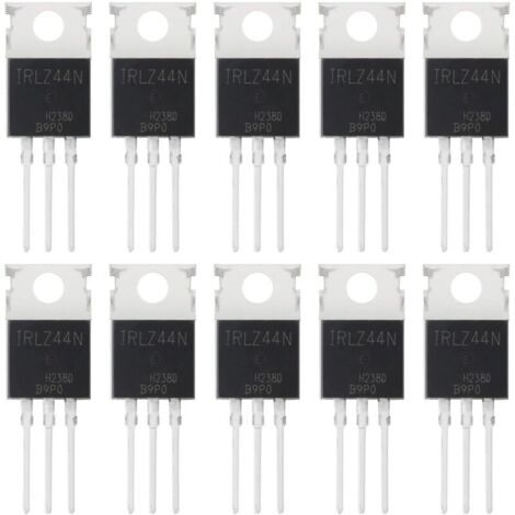 Lntyq 10 Pièces IRLZ44N IRLZ44 IRLZ44NPBF Transistors MOSFET à Canal N 47A 55V 47 Ampère 55 Volt Puissance Transistor MOSFETS TO-220