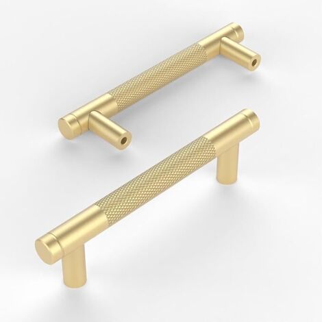Lntyq 10 Stück goldene Küchenschrankgriffe, 96 mm, Möbelgriffe, für Schreibtische, Schubladen, Schränke, Schränke