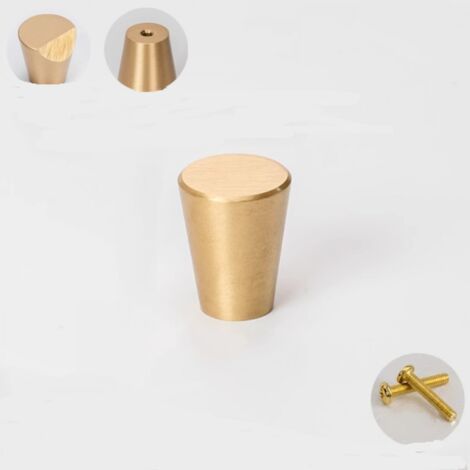 Lntyq 10 Stück goldene Schubladenknöpfe aus Metall, runde goldene Schubladengriffe, für Schubladen, Schränke, Regale, Schranktüren