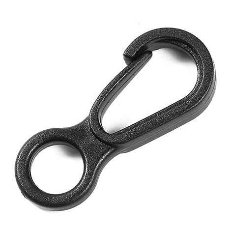 Lntyq 10 Stück Lanyard-Haken, große Menge, kleine Kunststoffhaken für Lanyards, Clip-Verschluss, Schnallenbasis, Lanyard-Haken zum Aufhängen, Kunststoff-Karabiner, kleine Zelthaken