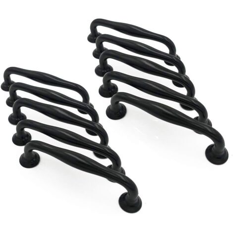 Lntyq 10 x Schubladengriffe und Knöpfe, Küchenschrank, Türgriffe, Schrank, Schublade, Schlafzimmer, Möbel, Zugmittenabstand 128 mm