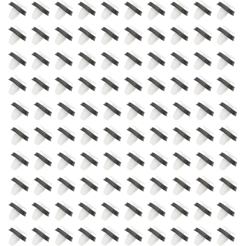 Lntyq 100 clips de sujeción para panel de puerta de coche, de plástico, para Fiat Ducato Boxer Jumper 856543 71728806 con junta de goma y orificio de