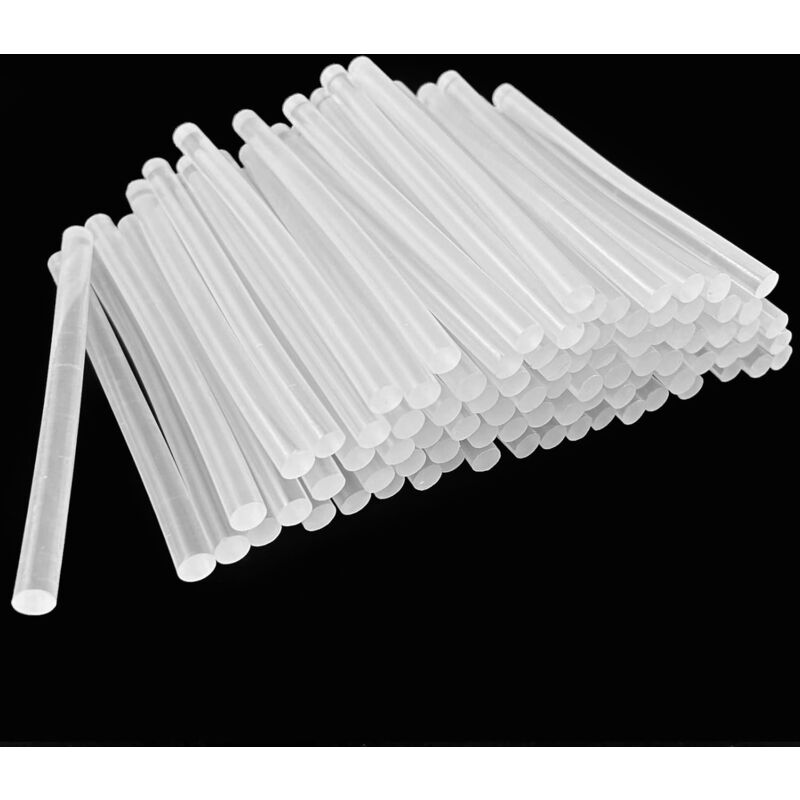 100 Pièces Bâtons de Colle Chaude Transparents 7x100 mm, Adhésif Transparent pour Pistolet à Colle Chaude, Sans Solvant, Séchage Rapide, pour