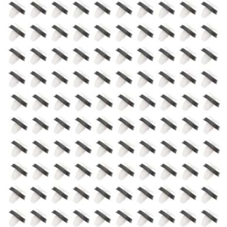 Lntyq 100pcs Agrafe Garniture Fixation Clip Panneau Joint Porte Pour Fiat Ducato 71728806,8565.43, 856543 avec Joint en Caoutchouc