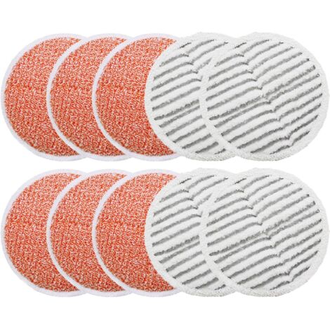 Lntyq 10er-Pack Ersatzpads, kompatibel mit den Serien Bissell Spinwave 2124, 2039, 2307, 2039A, 6 robuste Scheuerpads, 4 Scheuerpads