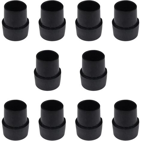 Lntyq 10er-Pack rutschfeste Gummifüße für Trampoline, Trampolin-Zubehör, robuste Gummifüße, Latexmaterial, dick und sicher, geeignet für Trampoline, Krücken, Stangen