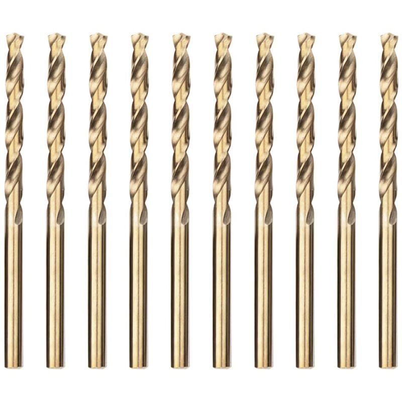 Lntyq - 10pcs 4.5mm Foret Hélicoïdal Professional Forets à Métaux en Acier Inoxydable