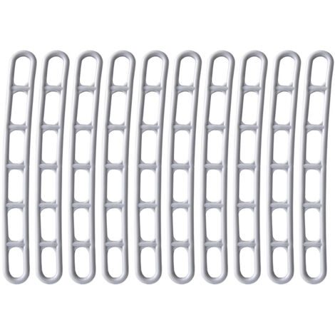 Lntyq 10x Kunststoff Abspannelemente 6 Loch Camping Seilspanner Planenspanner Wohnwagen Markisenzubehör Markisenzeltspanner Campingzubehör für Campingzelte Planen