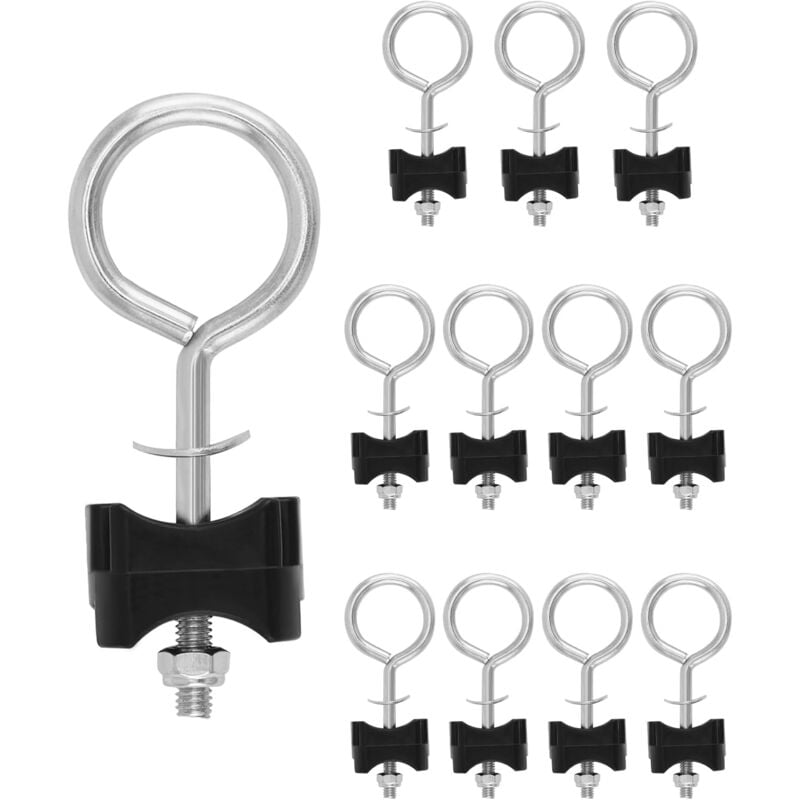 12 Pièces Vis de Trampoline, Accessoires pour Trampoline Vis, Kit Vis de Rechange pour Trampolines, Outil de Stabilité de Trampoline en Acier, pour