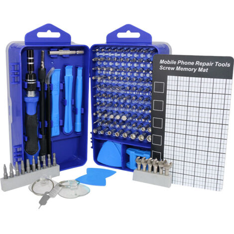 Lntyq 135-in-1-Magnet-Präzisionsschraubendreher-Set, tragbare Mini-Schraubendreher-Reparaturwerkzeuge für PC, MacBook, Computer, iPhone, Brillen, Uhren, Kameras, Smartphones