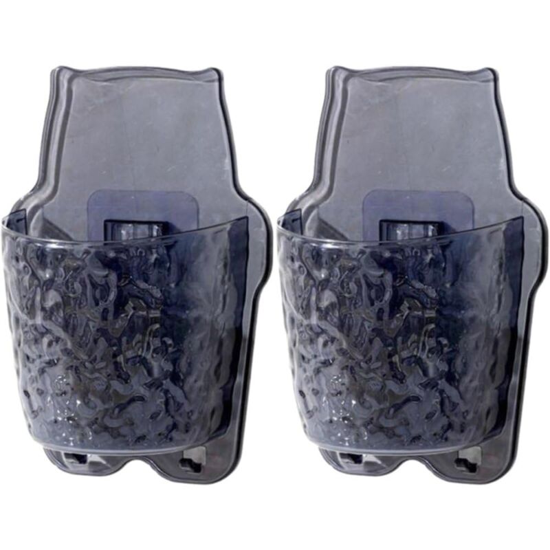 Lntyq 2 pcs Organisateur De Rangement Mural, Panier De Rangement De Salle De Bains, Boîte De Rangement De Vidange De Cuisine, Accessoires De Cuisine