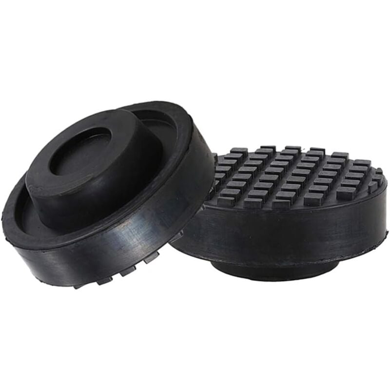 2 Pièces Universal Jack Pad en Caoutchouc, Bloc Tampon en Caoutchouc, Accessoire de Voiture pour Cric - Lntyq