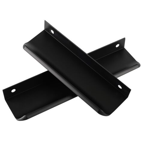 Lntyq 2 Stück Schiebetürgriff, 120 mm schwarzer Schrankgriff, moderner Schubladenmöbelgriff, für Kleiderschränke, Schubladen, Balkontüren