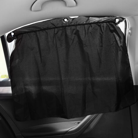 Lntyq 2-teiliger Auto-Trennvorhang, Verdunkelungsvorhang für Auto-Sonnenschutz, Sonnenschutzvorhang für die Windschutzscheibe, Seitenfenster, Reise-Sonnenschutzvorhang, abnehmbarer Auto-Heckvorhang