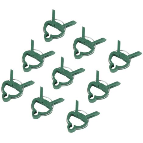 Lntyq 20 Gartenclips für Tomaten, Rosen, Gurken und andere Kletterpflanzen – stabile Clips zur Befestigung von Kletterpflanzen