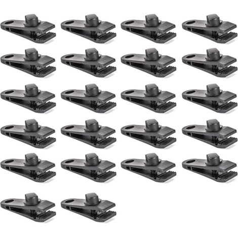 Lntyq 22er-Pack robuste Planenklammern und -klemmen – für Campingzelte und andere Anwendungen – Krokodilklemmen