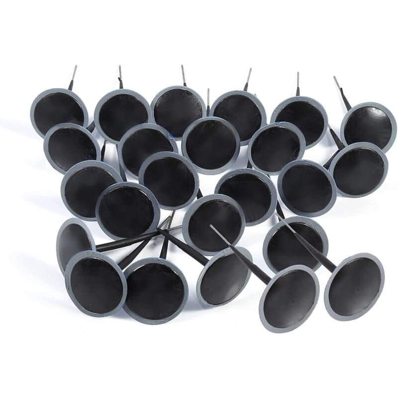 Lntyq 24 Pièces Réparation De Crevaison En Caoutchouc De Pneu Tubeless Automatique Patch De Prise De Champignon Filaire De 4,5 Mm Pour Voiture, Moto,
