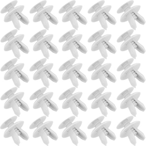 Lntyq 25 Stück Autoclips, Auto-Kunststoffclips, Auto-Befestigungsclips, Karosseriewerkzeuge, Kunststoff-Nietclips, Kunststoff-Nietschutzverschluss, für Autotürverkleidungen
