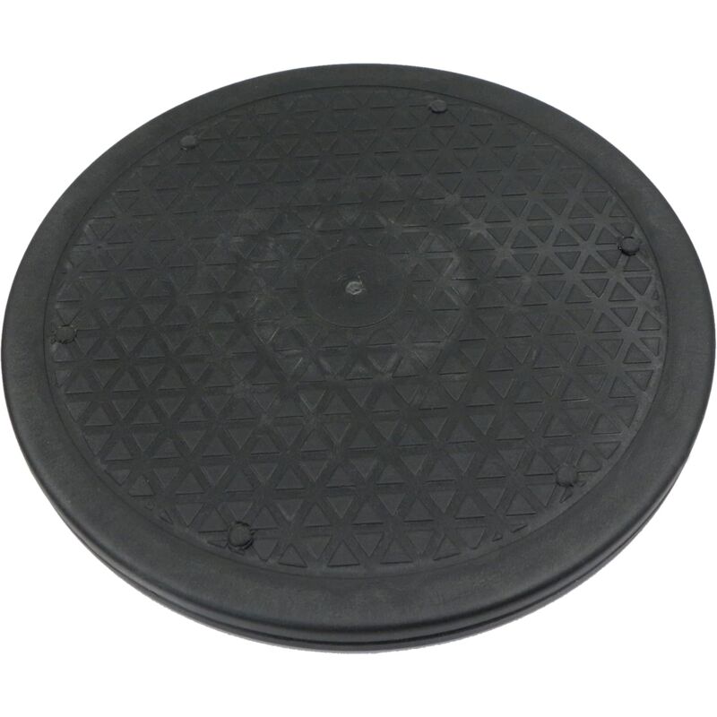 Lntyq - 25cm Plateau Tournant, Tourne-Disque Rotatif, Plateau pivotant Manuel à 360° avec Roulement à Billes en Acier, Motif Diamant, pour Moniteur,