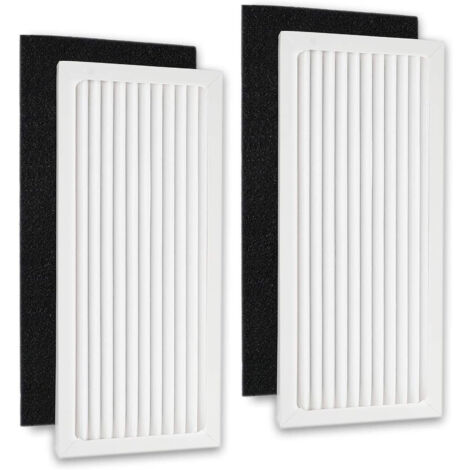 Lntyq 2er-Pack 04383 Ersatz-HEPA-Filter, kompatibel mit Hamilton Beach Luftreinigerfilter 04383, 04384, Teilenummer 990051000