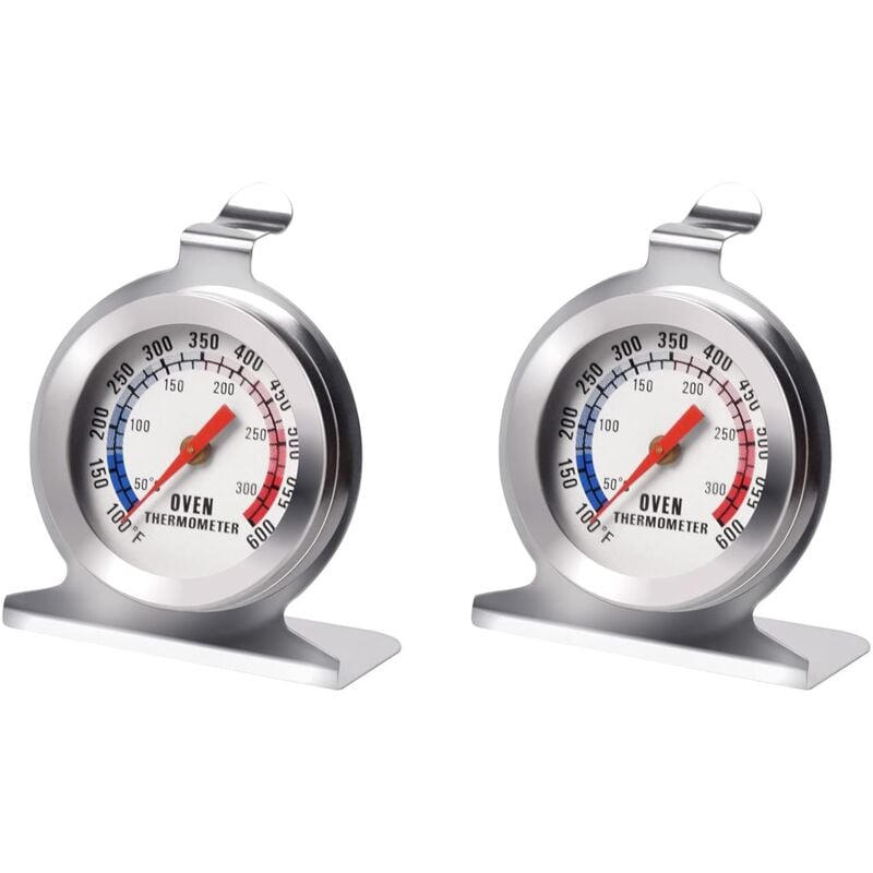 Image of Lntyq 2er-Pack Ofenthermometer aus Edelstahl für Gasöfen, Pizzaofenzubehör, Ofenthermometer