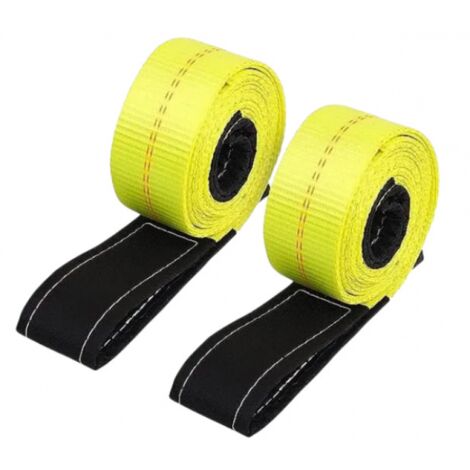 Lntyq 2er-Pack strapazierfähige Hebegurte aus Polyester, 1,8 m, maximale Belastung 9400 lbs