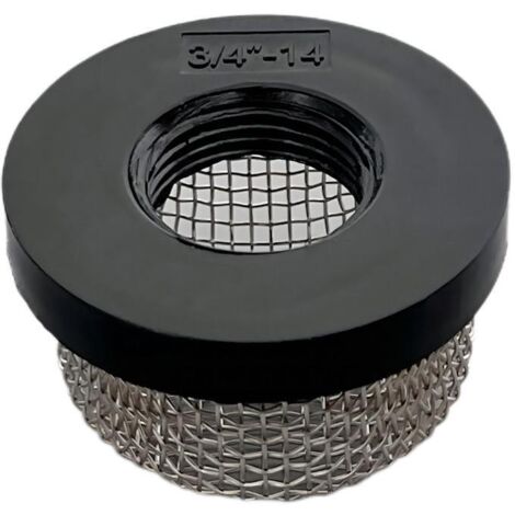 Lntyq 2er Set Belüftungsfilter aus Edelstahl 14 Innengewinde, Industrie-Inline-Filter für Aquarienpumpe