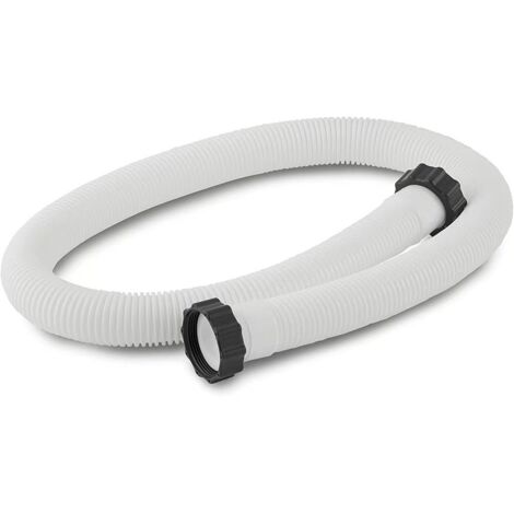 Lntyq 2er Set Ersatzschläuche für Intex Schwimmbadfilter Ø 38mm Ersatzschlauch mit Muttern 150cm lang