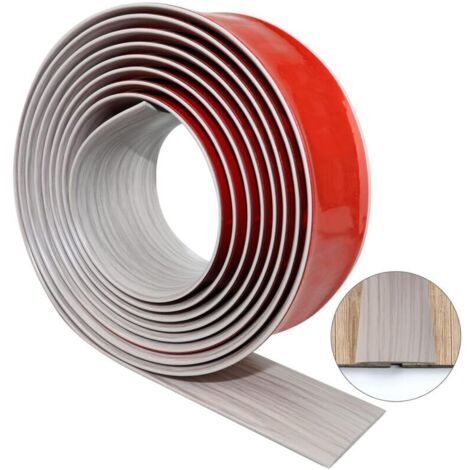 Lntyq 2mx5cm Barre de Seuil Autoadhésive, Bandes de Transition de Sol, Bande Décorative en PVC, Bande de Recouvrement de Sol en Vinyle pour la Connexion des Joints, Transitions de Moquette
