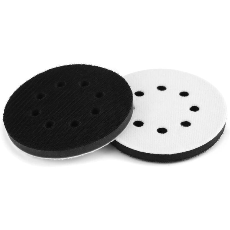 Image of 2PCS 125mm weiches Schleifpad, Schwammschnittstellenpad für Schleifscheiben (8 Löcher) - Lntyq
