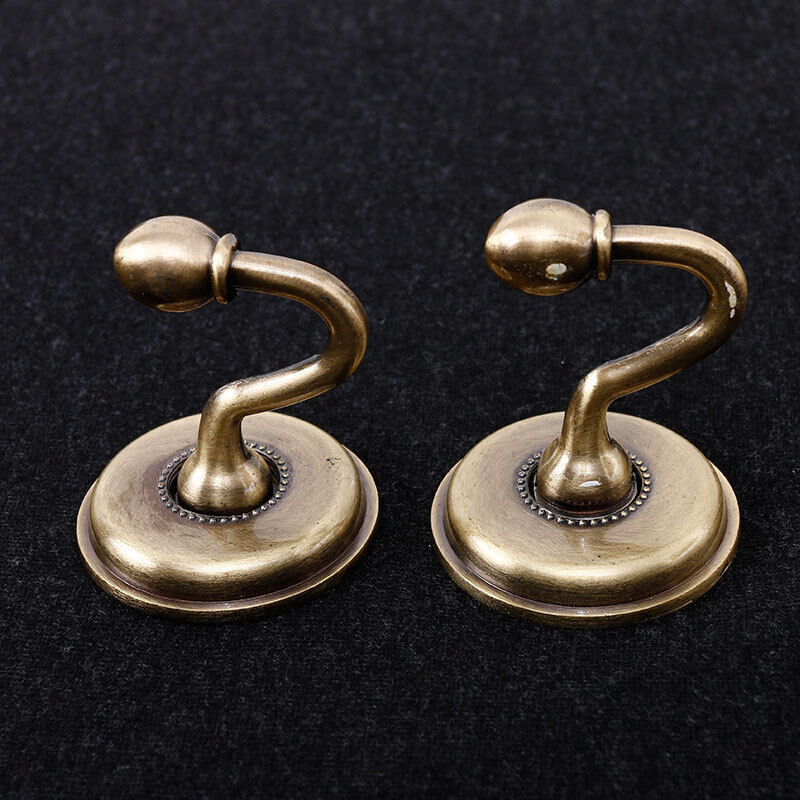 2Pcs Embrasses de Rideaux Crochets,Rideau Crochet en Bronze,Vintage u Support Mural Crochet pour Suspendre Les Rideaux,Chapeau,Vest - Lntyq