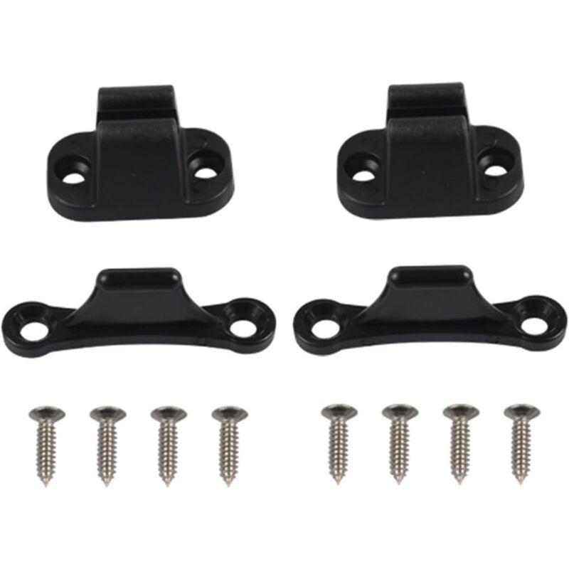 2PCS Kit De Support De Porte rv Caravane Forme De t Porte Bouchon De Retenue Serrure Nylon Camping-Car Porte Porte Titulaire Casier pour Camping-Car