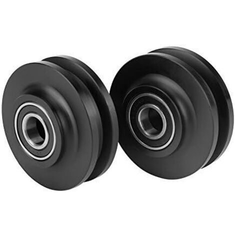 Lntyq 2Pcs Schiebetür Rad Scheune Tür Schrank Schrank Hardware Schrank Fenster Schiebe Pulley