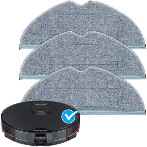 Lntyq 3 Chiffons de Nettoyage pour Roborock S7 S7 Plus S7+ S7 MaxV S8 S8 Plus S8 Pro Ultra T7s T7s Plus Robot Aspirateur