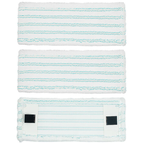 Lntyq 3 Pièces Serpillères de Rechange pour Leifheit Clean Twist M Ergo Micro Duo 38x16cm Housse de Rechange compatibles avec Leifheit Housse de Rechange en Microfibre pour Tous Les Sols