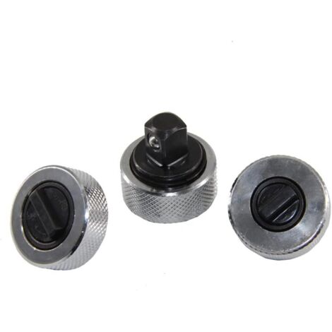 Lntyq 3-teiliger Mini-Ratschen-Steckschlüssel aus Vollstahl, Steckratsche mit umschaltbarem Ratschengriff, 1/4 Zoll, 3/8 Zoll, 1/2 Zoll Antrieb