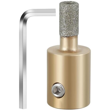 Lntyq 3,5 cm Glasschleifer-Bits für Diamant-Buntglas mit Sechskantschlüssel (0,6 cm)