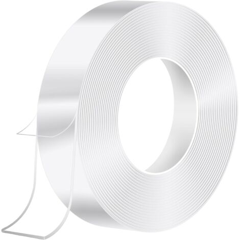 Lntyq 3M Nano Tape Doppelseitiges Klebeband, Transparentes, Spurloses, Extra Starkes Teppichband, Wasserfestes Klebeband Für Hohe Temperaturen, Keine Nägel Oder Schrauben