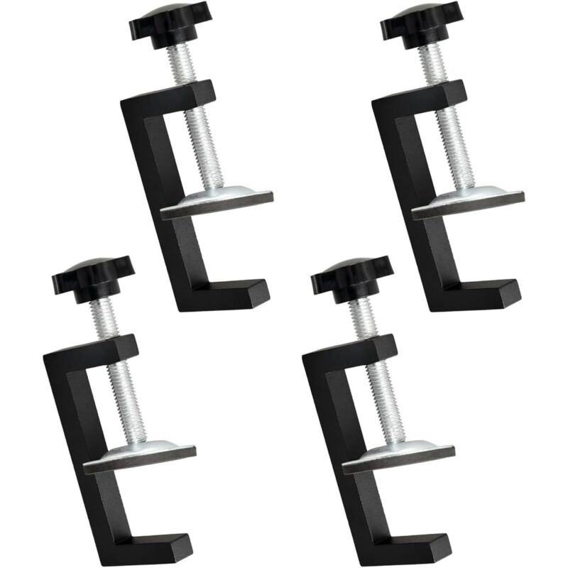 Lntyq 4 abrazaderas G ajustables para mesas de trabajo, abrazaderas G ajustables, abrazadera de unión, kit de abrazadera de unión para fijar madera,