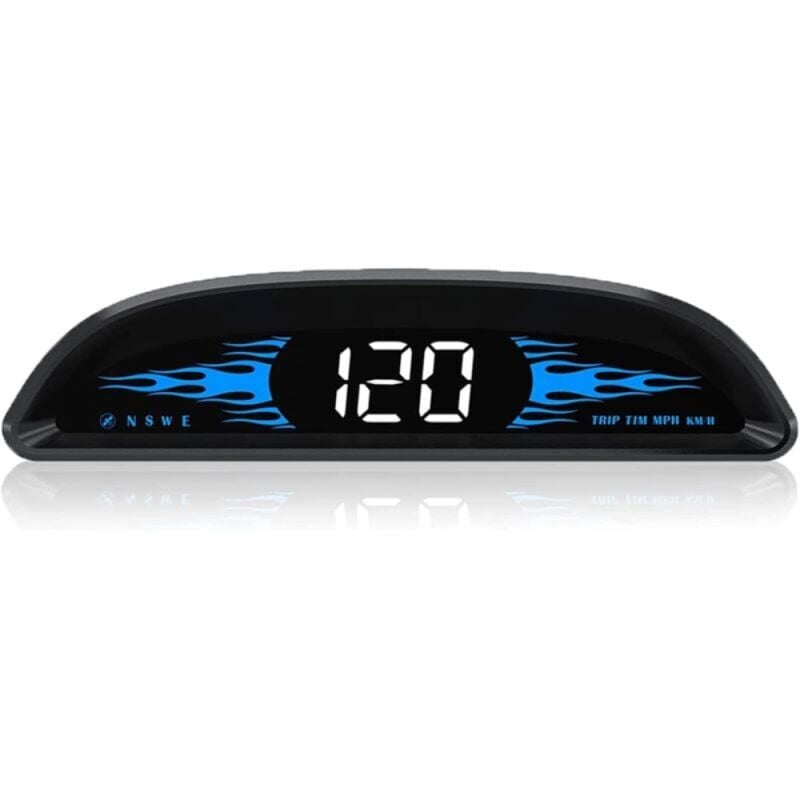 Lntyq - 4' Compteur de Vitesse hud pour Voiture - Affichage Universel du Pare-Brise mph/kmh - Indicateur de Vitesse numérique - Détecteur de Vitesse