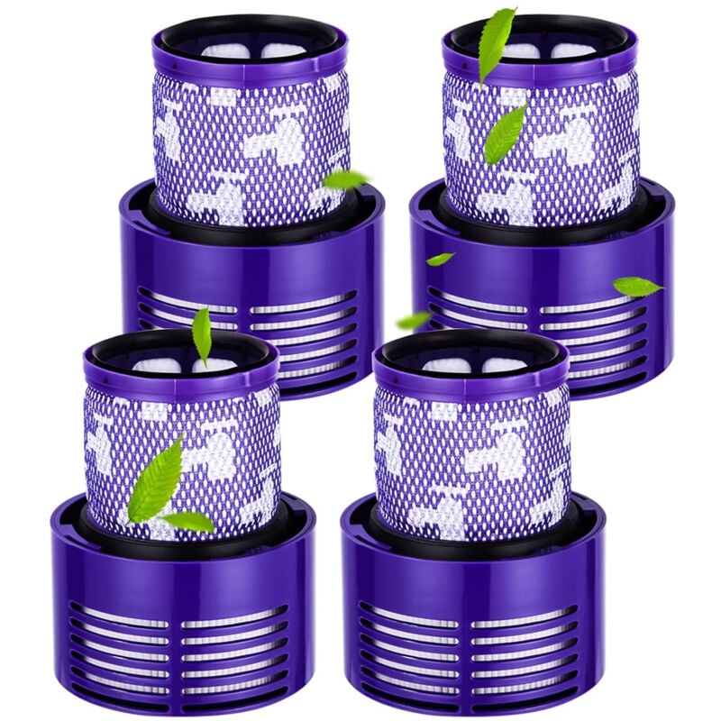 4 filtres pour Dyson V10, filtres pour Dyson Cyclone V10 série SV12, pour aspirateurs, V10 Absolute, V10 Animal, V10 Total Clean, lavables, numéro de