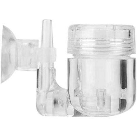 Lntyq 4-in-1 U-förmiger CO2-Diffusor zum Selbstbauen für Aquarien, Kohlendioxid-Diffusor mit Blasenzähler und Saugnapf für Aquarien