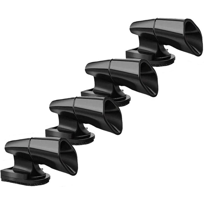 Lntyq - 4 pièces Sifflets de cerf Avertissement de la faune pour voitures, véhicules, motos, noir Ultrasonique Cerf Attention, équipement à ultrasons