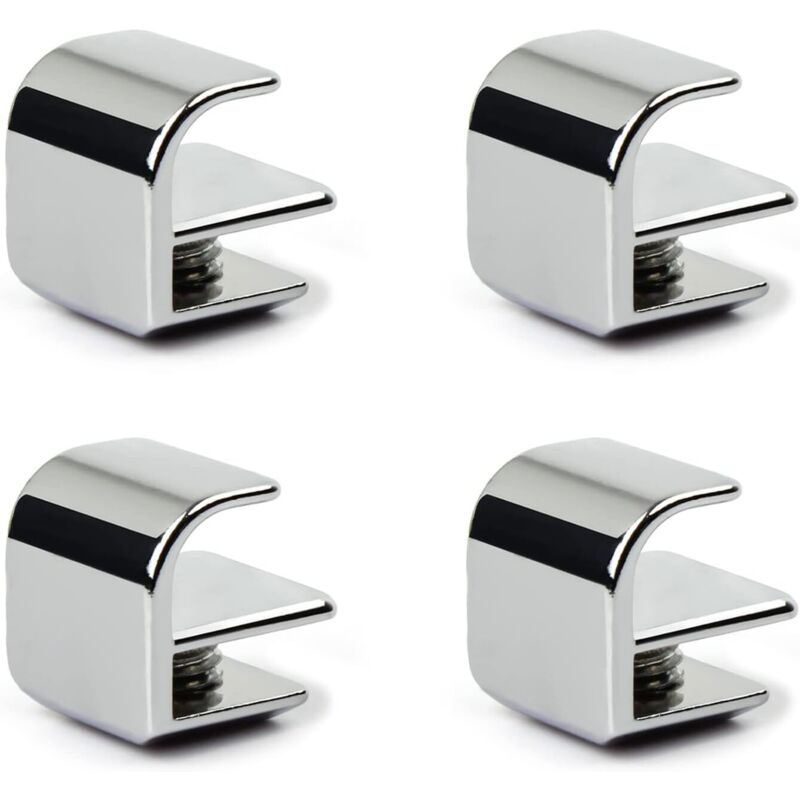 Lntyq 4 pomos para puerta de ducha, abrazaderas para vidrio de 3 a 6 mm de grosor, manijas para mamparas de ducha, puertas de vidrio y puertas
