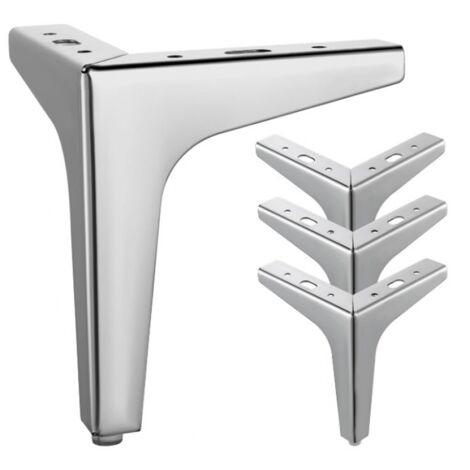 Lntyq 4 Stück Möbelbeine aus Metall, 15 cm lange dreieckige Möbelbeine für Sofa, Couchtisch, Fernsehschrank und andere Möbelbeine
